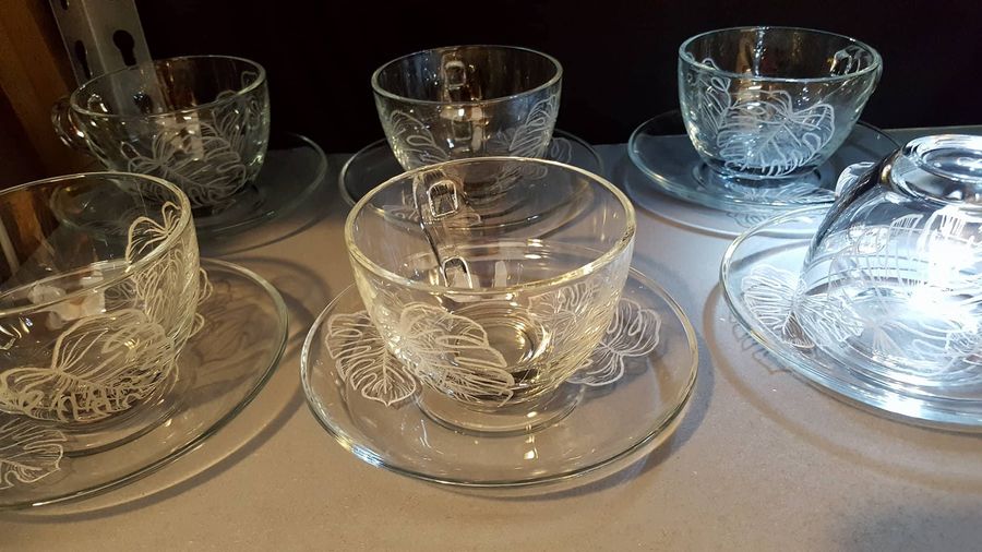 Tasses gravées